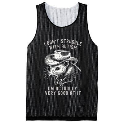 I DonT Struggle With Autism I Am Actually Very Good At It Mesh Reversible Basketball Jersey Tank