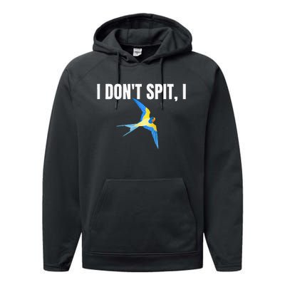 I Dont Spit I Swallow Funny Bird Watching Party BBQ Party Performance Fleece Hoodie