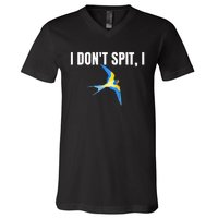 I Dont Spit I Swallow Funny Bird Watching Party BBQ Party V-Neck T-Shirt