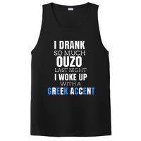 I Drank So Much Ouzo Humorous Greece Drinking PosiCharge Competitor Tank