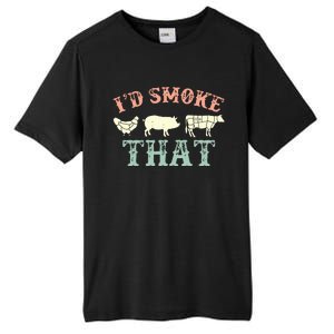 I D Smoke That Grilling Barbeque BBQ Tall Fusion ChromaSoft Performance T-Shirt