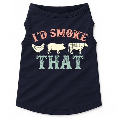 I D Smoke That Grilling Barbeque BBQ Doggie Tank