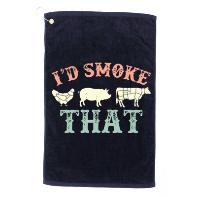 I D Smoke That Grilling Barbeque BBQ Golf Towel