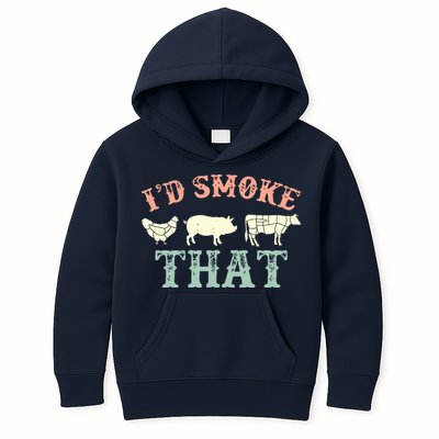 I D Smoke That Grilling Barbeque BBQ Kids Hoodie