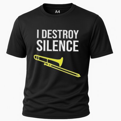 I Destroy Silence Concert Marching Band Funny Trombone Performance Shirt