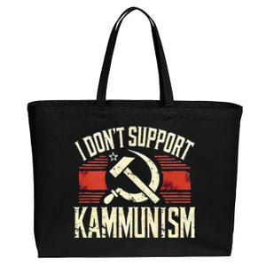 I DonT Support Kammunism Anti Democrat Cotton Canvas Jumbo Tote