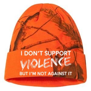 I Dont Support Violence Lt But Im Not Against It Kati Licensed 12" Camo Beanie