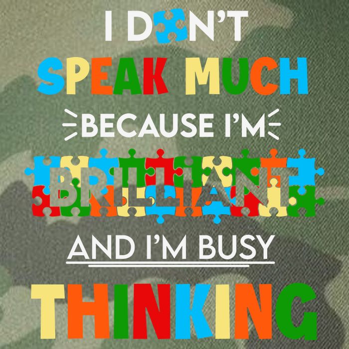 I Don't Speak Much Brilliant Puzzle And I'm Busy Thinking Autism Awareness Day Legacy Tie Dye Trucker Hat