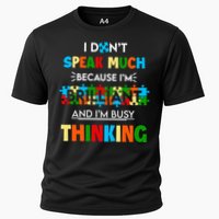 I Don't Speak Much Brilliant Puzzle And I'm Busy Thinking Autism Awareness Day Performance Shirt