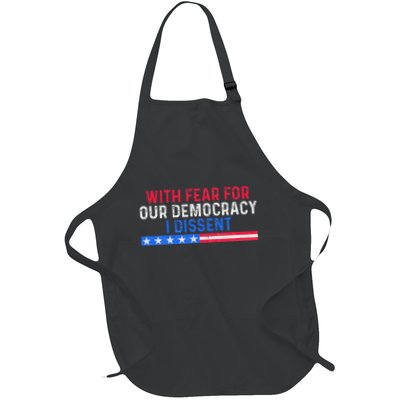 I Dissent Support Democracy Full-Length Apron With Pockets