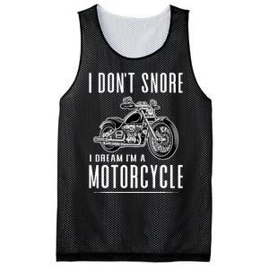 I DonT Snore I Dream IM A Motorcycle Mesh Reversible Basketball Jersey Tank