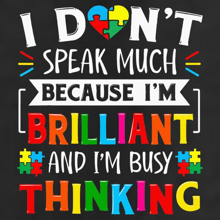 I Dont Speak Much Brilliant Autism Autistic Adult Drive Performance Visor
