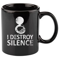I Destroy Silence Funny Sousaphone Players 11oz C Handle Ceramic Mug