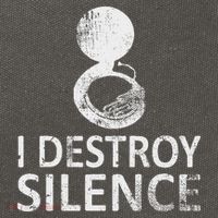 I Destroy Silence Funny Sousaphone Players Cotton Canvas Backpack