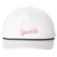 I Dont Sweat I S.P.A.R.K.L.E Snapback Five-Panel Rope Hat