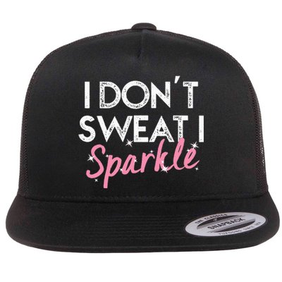 I Dont Sweat I S.P.A.R.K.L.E Flat Bill Trucker Hat