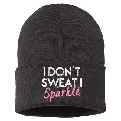 I Dont Sweat I S.P.A.R.K.L.E Sustainable Knit Beanie