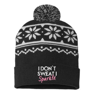 I Dont Sweat I S.P.A.R.K.L.E USA-Made Snowflake Beanie