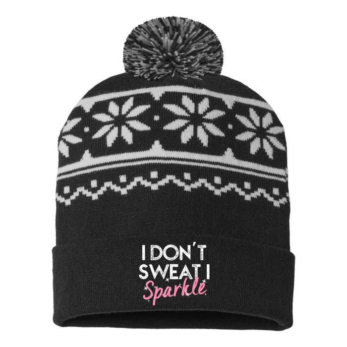 I Dont Sweat I S.P.A.R.K.L.E USA-Made Snowflake Beanie