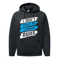 I Dont Skinny Dip I Chunky Dunk Performance Fleece Hoodie