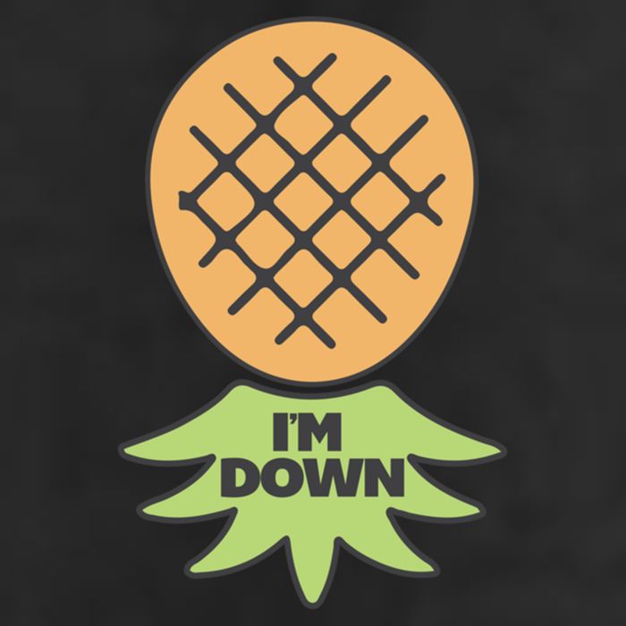 I'm Down Swinger Upside Down Pineapple Gift 11oz C Handle Ceramic Mug
