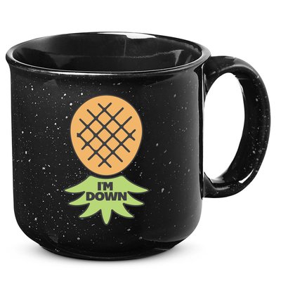 I'm Down Swinger Upside Down Pineapple Gift 15oz Campfire Ceramic Mug