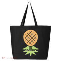 I'm Down Swinger Upside Down Pineapple Gift 25L Jumbo Tote
