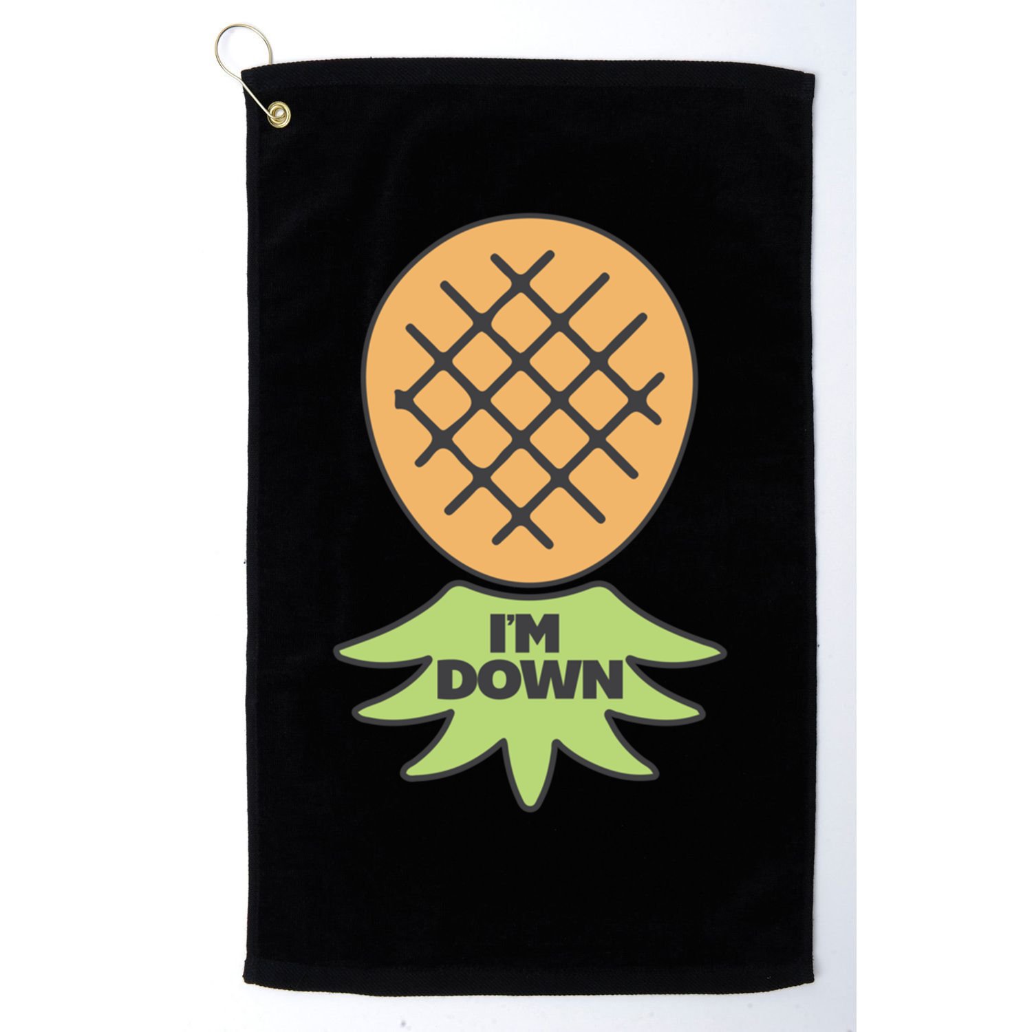 I'm Down Swinger Upside Down Pineapple Gift Golf Towel