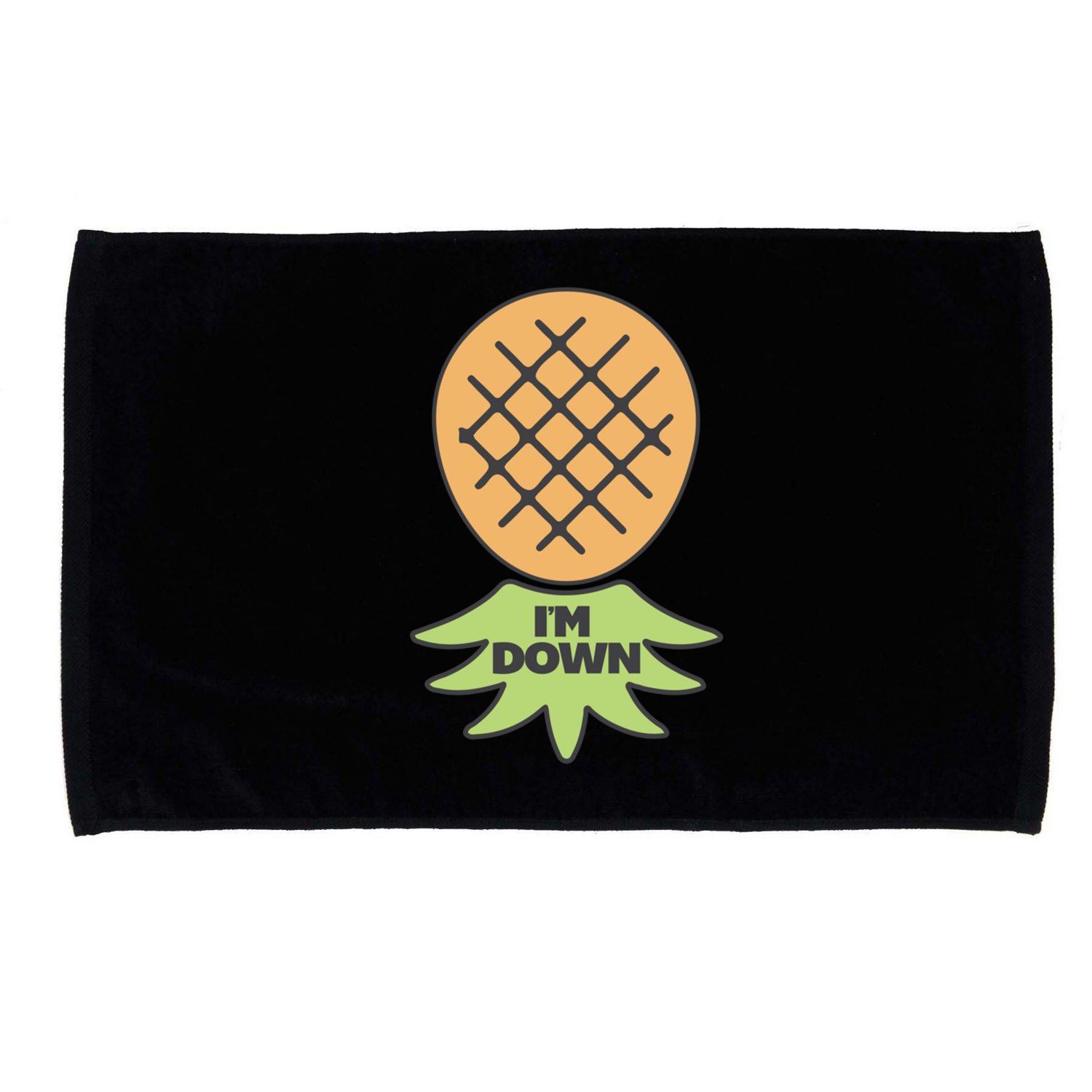I'm Down Swinger Upside Down Pineapple Gift Microfiber Hand Towel