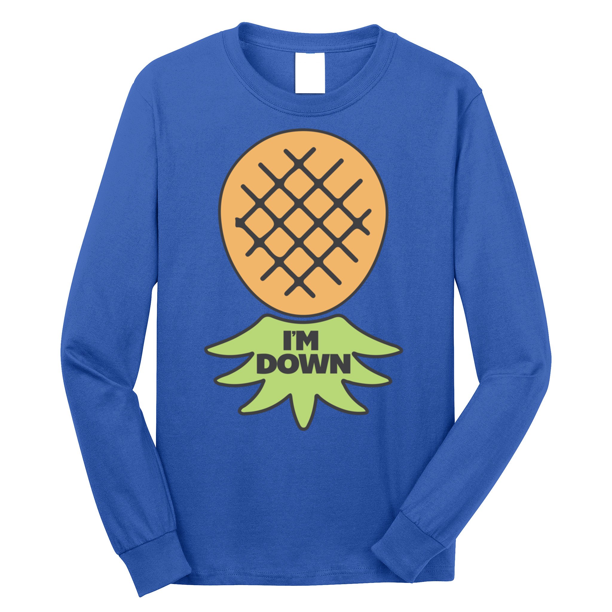 I'm Down Swinger Upside Down Pineapple Gift Long Sleeve Shirt