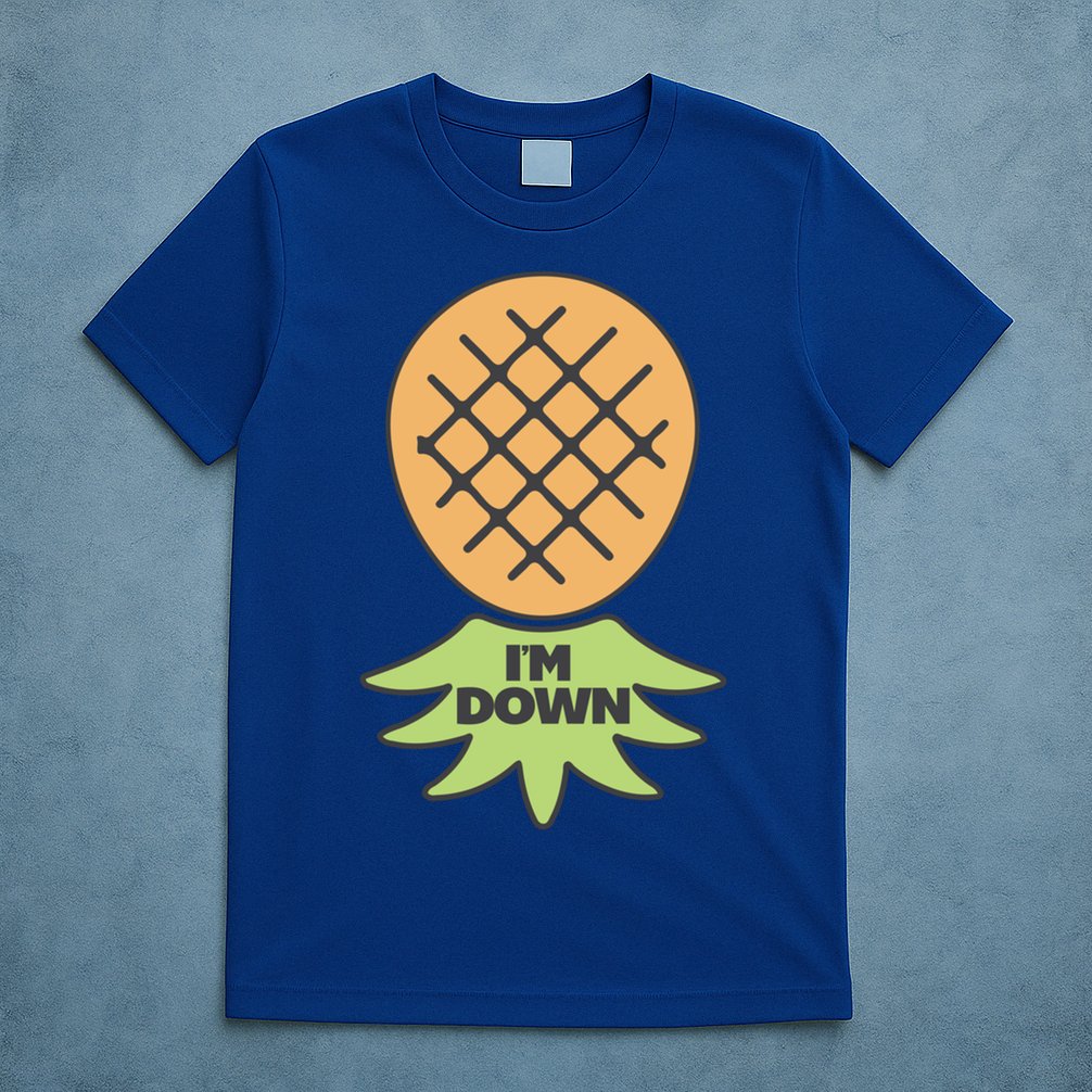 I'm Down Swinger Upside Down Pineapple Gift T-Shirt