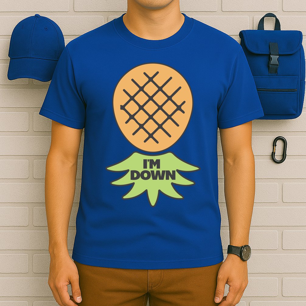 I'm Down Swinger Upside Down Pineapple Gift T-Shirt