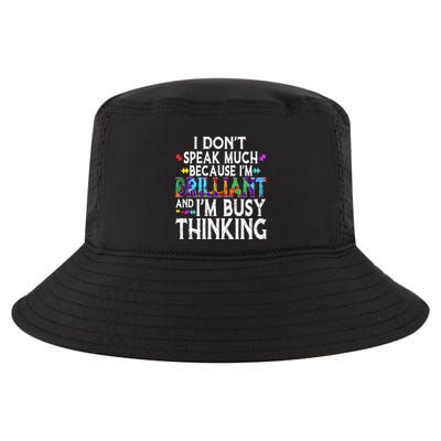 I Dont Speak Much Brilliant Autism Creature Autistic Meaningful Gift Cool Comfort Performance Bucket Hat