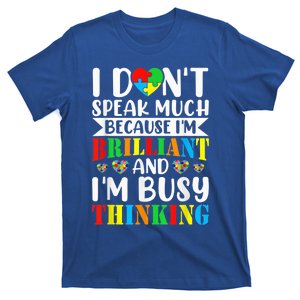 I Dont Speak Much Autistic Toddler Boy Girl Autism Awareness T-Shirt