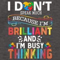 I Dont Speak Much Brilliant Autism Creature Autistic Gift Vector Backpack