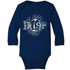 Irish Drinkingeam St Patrick's Day Women Couples Group Baby Long Sleeve Bodysuit