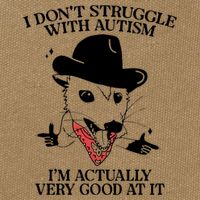 I Don’T Struggle With Autism I’M Actually Very Good At It Cotton Canvas Backpack