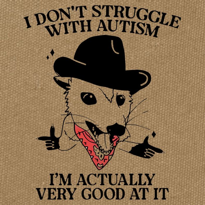 I Don’T Struggle With Autism I’M Actually Very Good At It Cotton Canvas Backpack