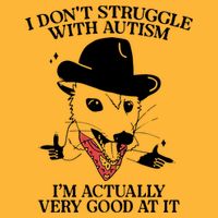 I Don’T Struggle With Autism I’M Actually Very Good At It Pom Pom 12in Knit Beanie