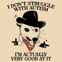 I Don’T Struggle With Autism I’M Actually Very Good At It Drawstring Bag