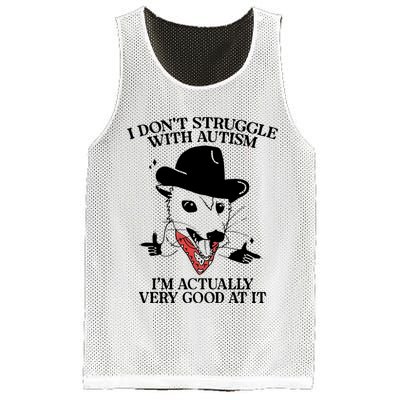 I Don’T Struggle With Autism I’M Actually Very Good At It Mesh Reversible Basketball Jersey Tank
