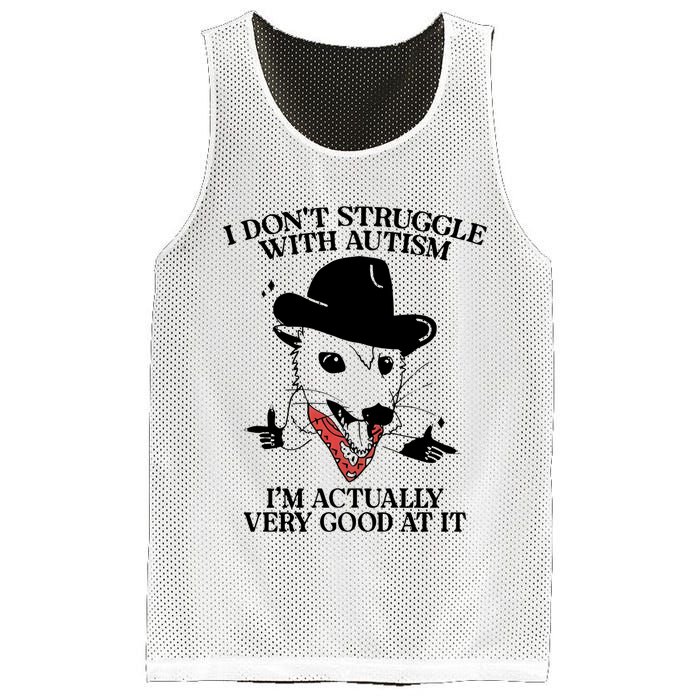I Don’T Struggle With Autism I’M Actually Very Good At It Mesh Reversible Basketball Jersey Tank