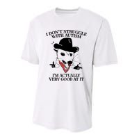 I Don’T Struggle With Autism I’M Actually Very Good At It Youth Performance Sprint T-Shirt