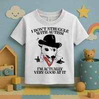 I Don’T Struggle With Autism I’M Actually Very Good At It Toddler T-Shirt