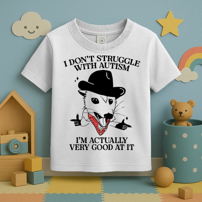 I Don’T Struggle With Autism I’M Actually Very Good At It Toddler T-Shirt