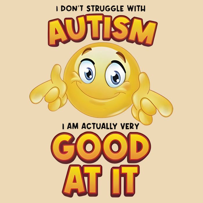 I Don’T Struggle With Autism I’M Actually Very Good At It Drawstring Bag