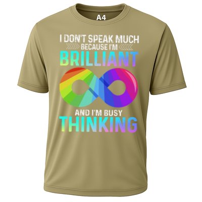 I Dont Speak Much Brilliant Autism 2 April Autism Autistic Cooling Performance Crew T-Shirt
