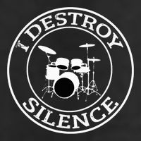 I Destroy Silence Drums Drum Set Drummer Gift Adult Drive Performance Visor