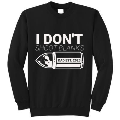 I DonT Shoot Blanks Dad Est 2025 Pregnancy Expecting Father Sweatshirt
