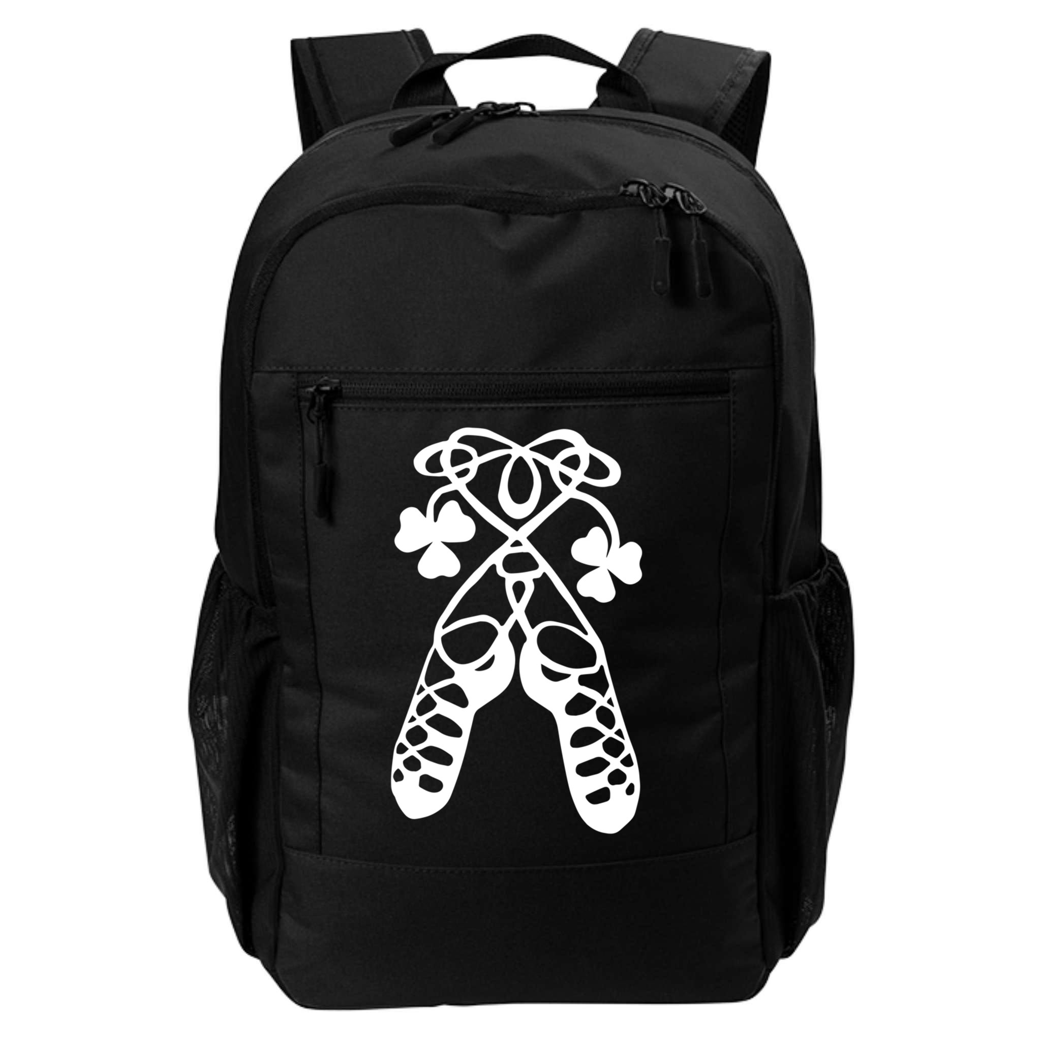 Irish Dance Soft Shoes Ghillies Lucky Feis Gift Backpack